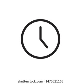 Clock icon vector design illustration logo  template