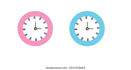 Icono de reloj Vector ilustración de diseño logo Plantilla