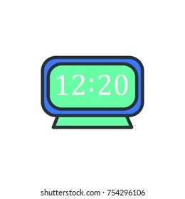 Clock icon vector design illustration