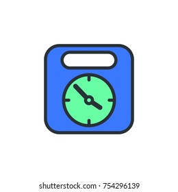 Clock icon vector design illustration