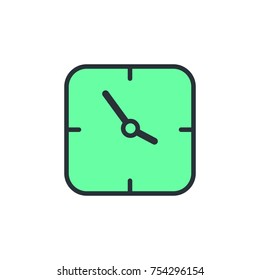 Clock icon vector design illustration