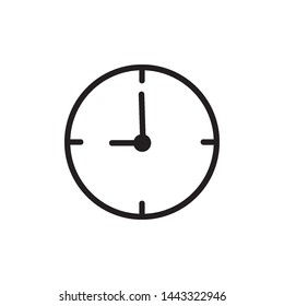 clock icon vector design template
