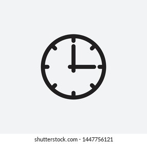 Clock icon vector design template