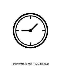 Clock icon vector design templates isolated on white background