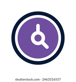 clock icon. vector dual tone icon for your website, mobile, presentation, and logo design.