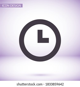 clock icon. Vector  Eps 10 . illustration best clock  Design Flat
