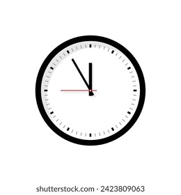 Clock icon vector. Clock face vector