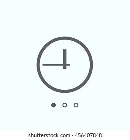 clock Icon, vector, icon flat