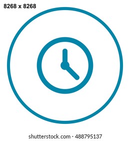Clock Icon, vector, icon flat
