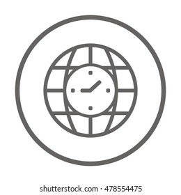 Clock  Icon ,vector. Flat design.