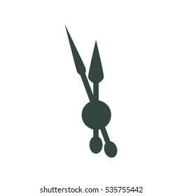 Clock Icon Vector flat design style