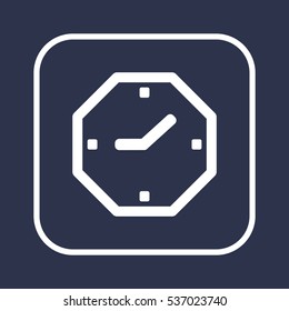 Clock  Icon ,vector. Flat design.
