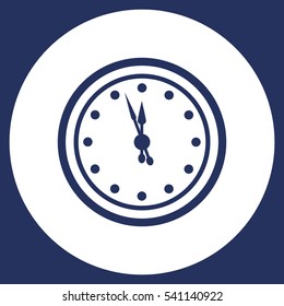 Clock Icon Vector flat design style