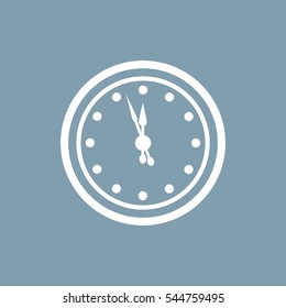 Clock Icon Vector flat design style