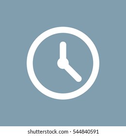 Clock Icon, vector flat design style