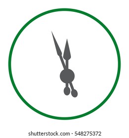 Clock Icon Vector flat design style