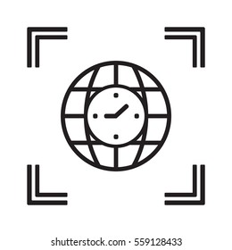 Clock  Icon ,vector. Flat design.