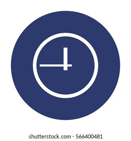 Clock Icon Vector flat design style