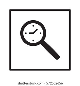 Clock  Icon ,vector. Flat design.