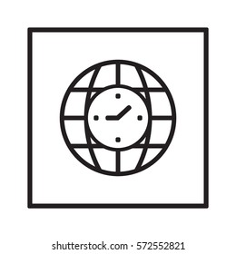 Clock  Icon ,vector. Flat design.