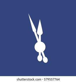 Clock Icon Vector flat design style