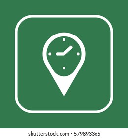 Clock  Icon ,vector. Flat design.