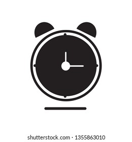 clock icon vector glyph style
