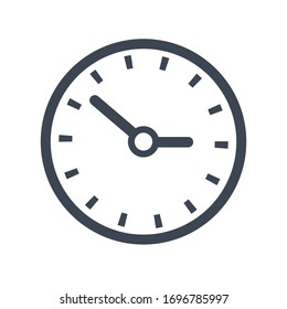 Clock icon vector graphic. clock sign.
