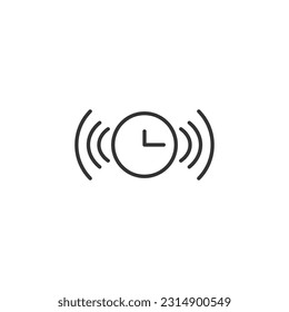 Uhrsymbol-Vektorgrafik mit Stundengriff und Minutengriff im eps10-Format. Zeitschnittstelle für Countdown und Zeitmanagement