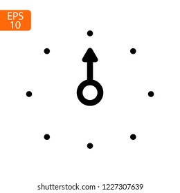 Clock icon , Vector illustration