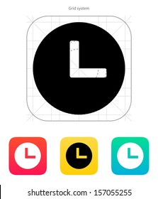Clock icon. Vector illustration.