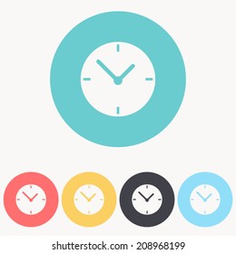 Clock icon , vector illustration