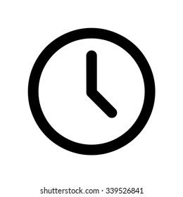 Clock icon . Vector illustration