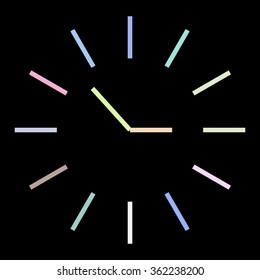 Clock icon. Vector illustration