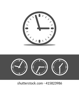 Clock icon , Vector illustration