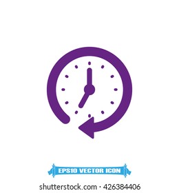 Clock icon vector illustration