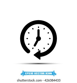 Clock icon vector illustration