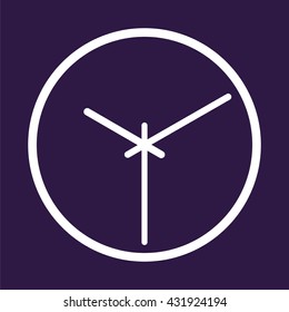 Clock icon . Vector illustration