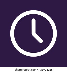 Clock icon . Vector illustration