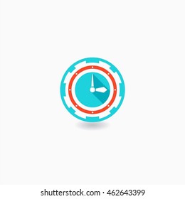 Clock icon. Vector illustration