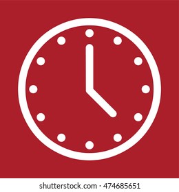 Clock icon . Vector illustration