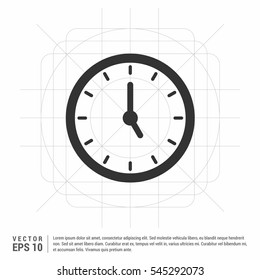 Clock icon , Vector illustration


