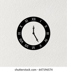 Clock Icon. Vector illustration