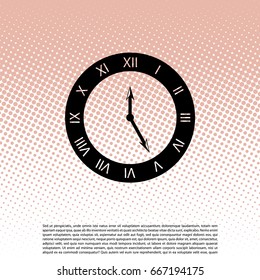 Clock Icon. Vector illustration