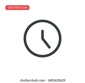 Clock Icon Vector Illustration Design