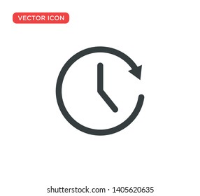 Clock Icon Vector Illustration Design