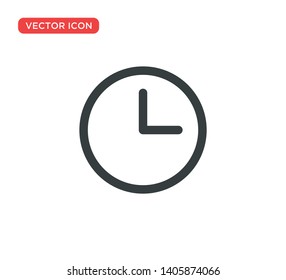 Clock Icon Vector Illustration Design