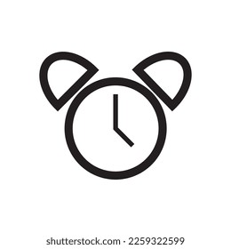 clock icon vector, illustration, design, symbol, object