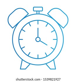Clock Icon, Vector Illustration, Education Colour Outline