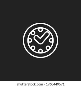 icono de reloj. Ilustración del vector EPS 10.